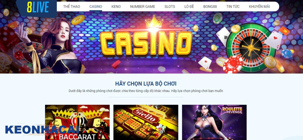 8LIVE với kho tàng game cá cược đỉnh cao